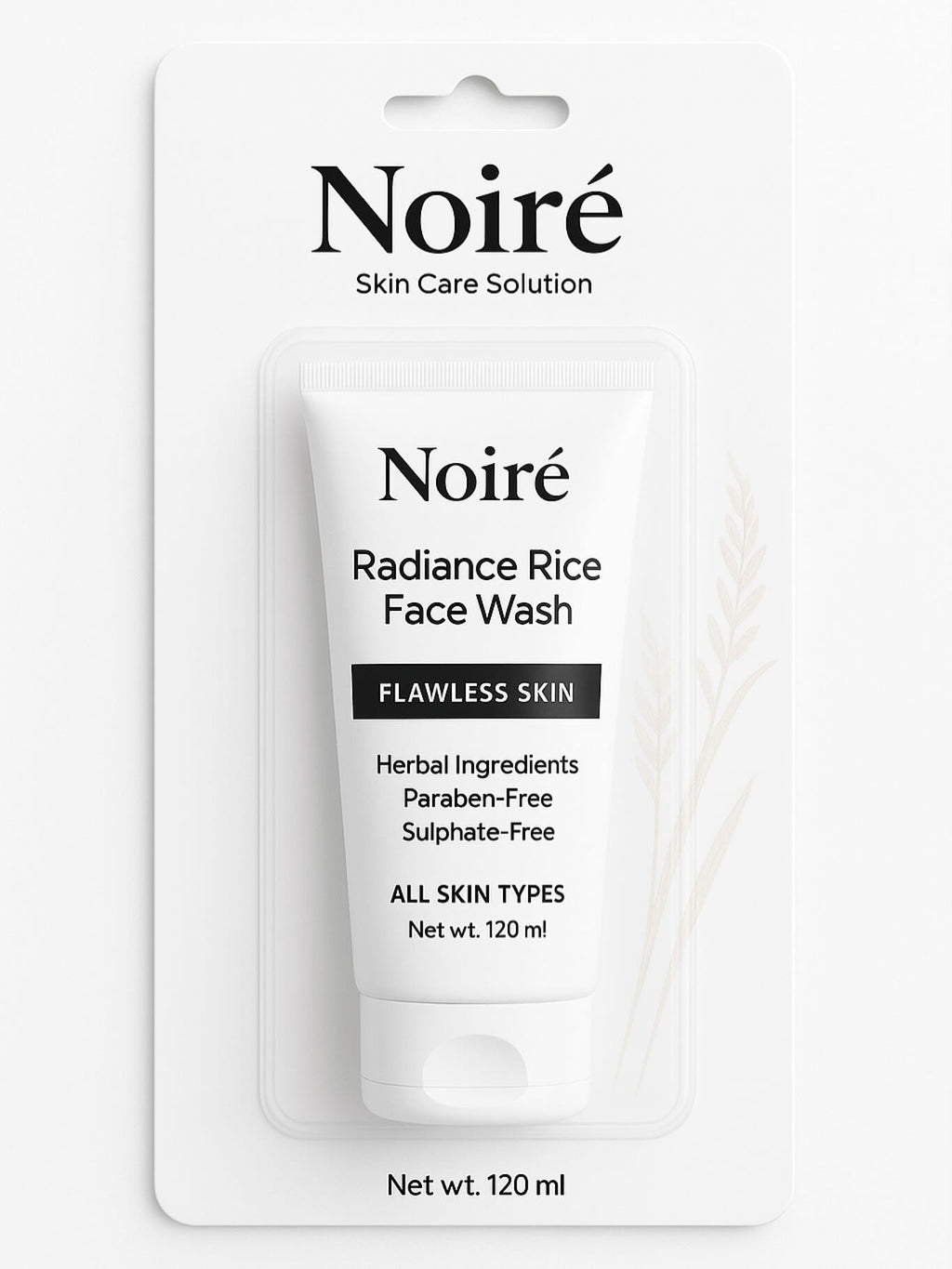 Noiré Radiance Rice face wash Gentle & Soothing